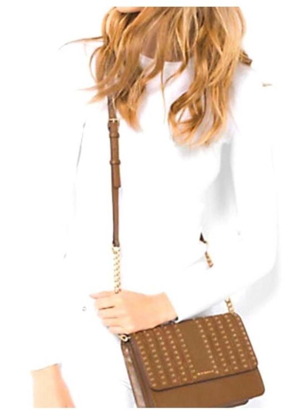 Michael Kors Suede Grommets Crossbody bag - Picture 2 of 8